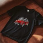 T-shirt Noir Restauration 2CV : La Piece Collector qui Fait Revivre l’Histoire de la Citroen