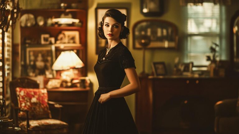 5 facons de moderniser votre robe vintage annee 50 noire