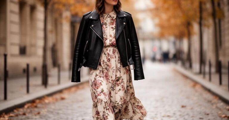 Perfecto et robe : les règles d’or pour un look réussi selon la longueur