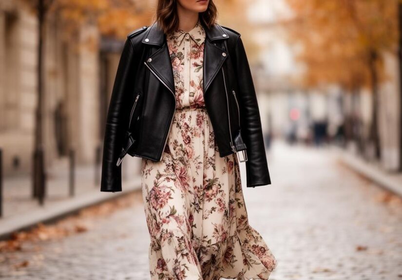 Perfecto et robe : les règles d’or pour un look réussi selon la longueur